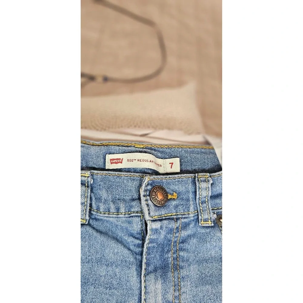 Levi's boys 502 Regular Taper Jeans Size 7 Blue